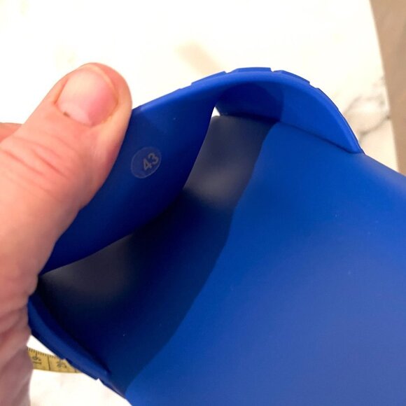 Versace Men's Royal Blue Medusa Sandals Pool Slides, sz 43, 46 - Picture 9 of 14